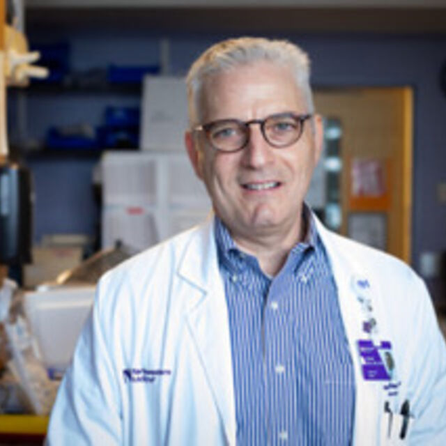 Dr. Bass in labratory